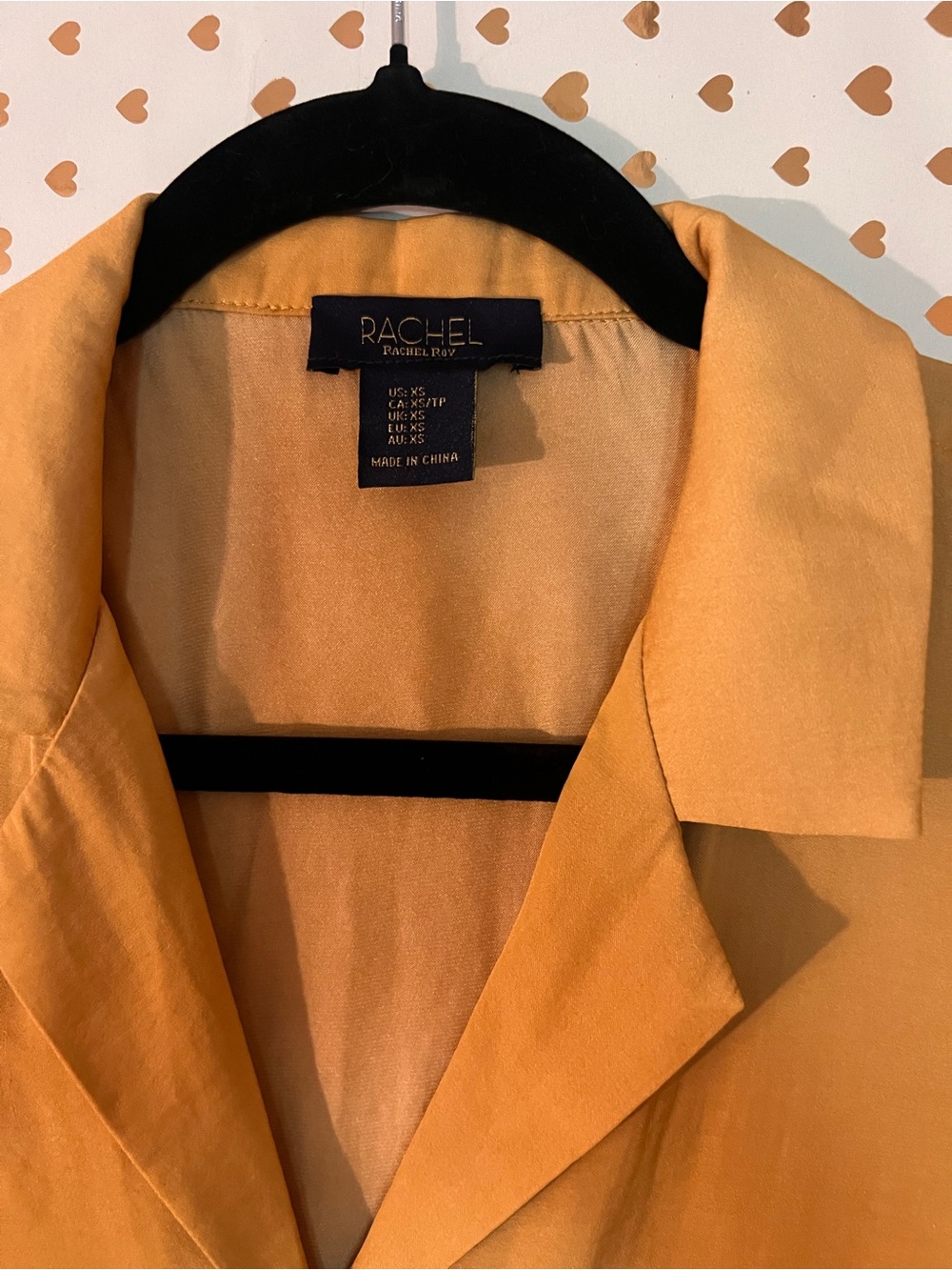 RACHEL Rachel Roy Mustard Yellow Notch Collar Blazer